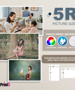 JJPRINTS Photo Printing Services 5R (5x7 inches) Bulk Order, High Quality Photo Print, Matte/RC Satin Photo Paper