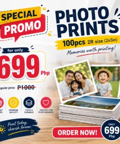 100pcs 2R Photo Prints Promo