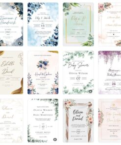 PERSONALIZED/CUSTOMIZED WEDDING INVITATION CARD (10PCS)