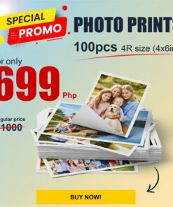 100pcs Photo Prints (4R size | Glossy or Matte) – High Quality Printing – Promo Price ₱699