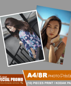 JJPRINTS (10) pieces A4 or 8R Digital Photo Prints 8.3 x 11.7 or 8 x 10 inches size -  Water Resistant and Long Lasting Prints
