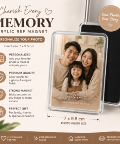 Acrylic Ref Magnet with Insert Photo Print | JJPRINTS Digital Printing Services