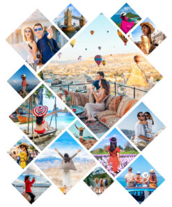 JJPRINTS Photo Collage (Design) in Diamond Shape, 15pcs Pictures, Personalized Gift Collage, Scrapbook, Wedding Collage Gift, A5 (5 .8 x 8.3 inches), A4 (8.27 x 11.69 inches) Photo Print