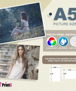 JJPRINTS (10Pieces) Digital Photo Prints A5 (5.8x8.3inch) - Kodak Paper, Water Resistant and Long Lasting Prints