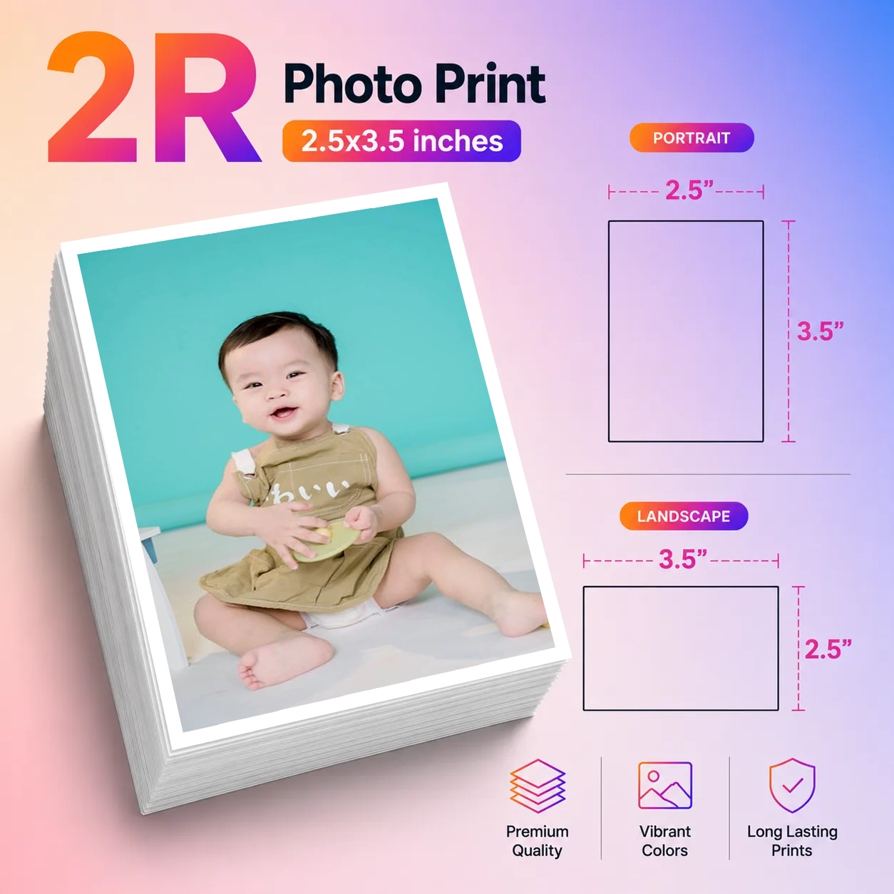 Photo Printing Services 2R (Wallet Size) – Bulk Order | Matte or Glossy