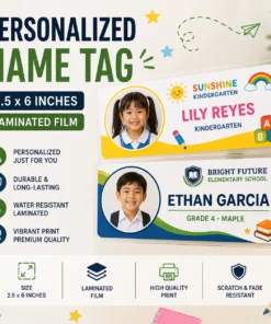 Customize Name Tag | Laminated Film